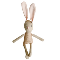 8" Sand Rose Patch Rabbit in Neutral