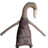 18" Clay Runner Duck in Gray XOXO