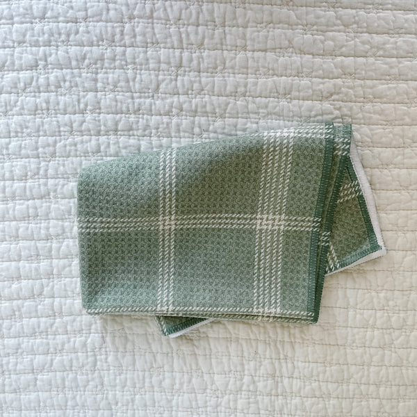 Mint Fall Plaid Towel