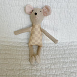 8" Sand Checkered Mouse in Neutral