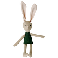 8" Sand Mr. Bunny in Green