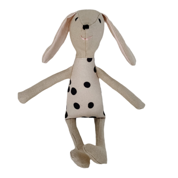 8" Sand Dalmatian Dog Large Dot