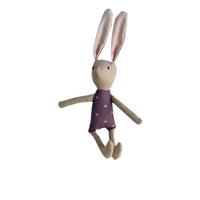 8" Sand Tiny Daisy Bunny in Purple