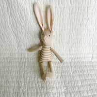 8" Sand Kale Stripe Bunny in Neutral