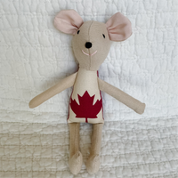 8" Sand Canadian Flag Doll