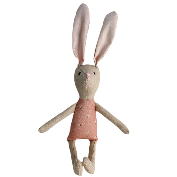 8" Sand Tiny Daisy Bunny in Pink