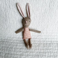 8" Clay XOXO Bunny in Pink