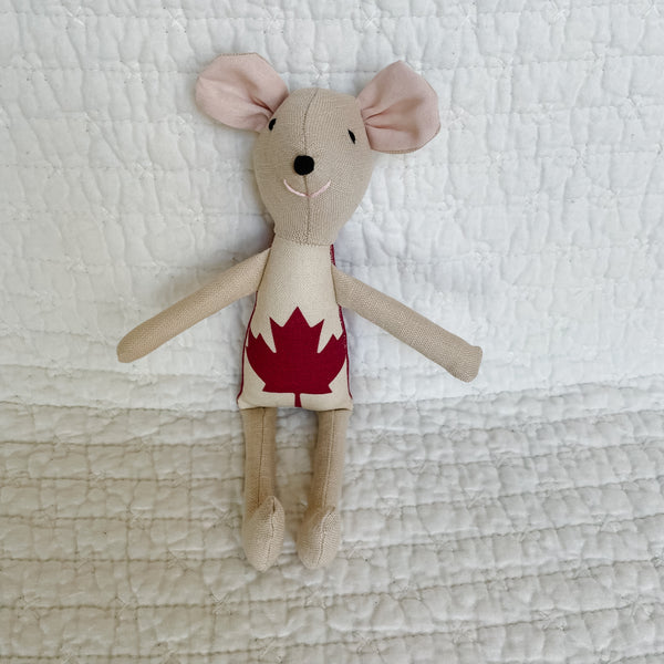 8" Sand Canadian Flag Doll