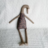 18" Clay Runner Duck in Gray XOXO