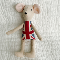 8" Sand United Kingdom Flag Mouse