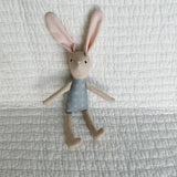 8" Sand Mrs. Bunny in Blue