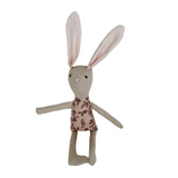 8" Sand Rose Patch Bunny in Pale Pink