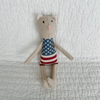 8" Sand USA American Flag Doll