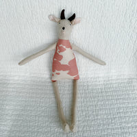 18" Sand Cow in Pink