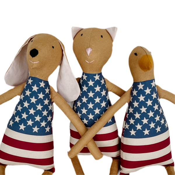 18" Honey USA American Flag Doll