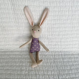 8" Sand Mrs. Bunny in Purple