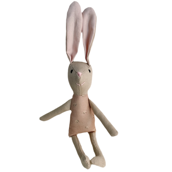 8" Sand Tiny Daisy Bunny in Pale Pink