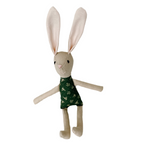 8" Sand Mrs. Bunny in Green