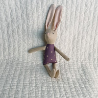 8" Sand Tiny Daisy Bunny in Purple