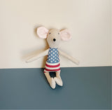 8" Sand USA American Flag Doll