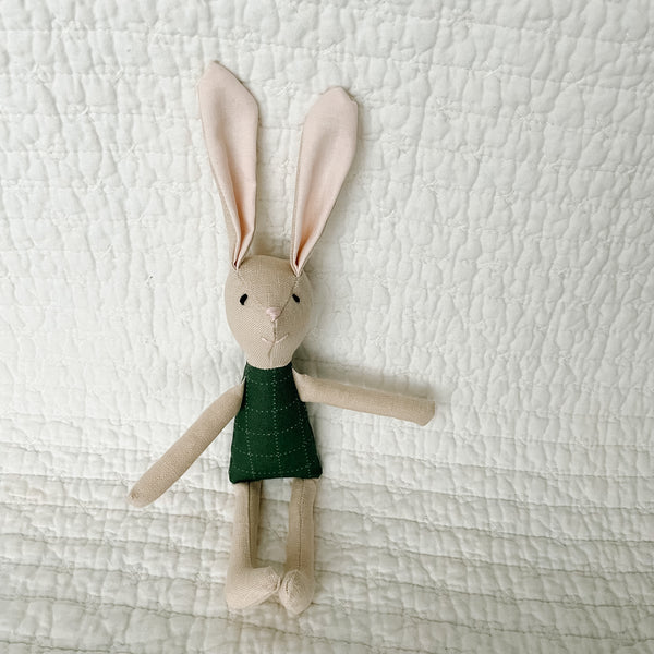 8" Sand Mr. Bunny in Green