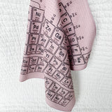 Periodic Table Pink Towel