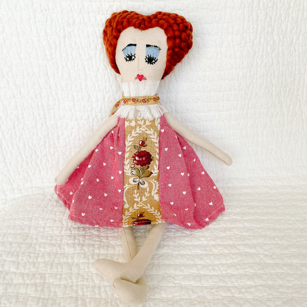 Queen of Hearts Art Doll