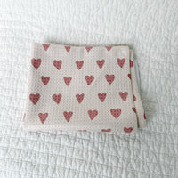 Small Pink Heart Towel