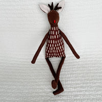 18" Rudolf Milk Chocolate Brown Deer with Antlers