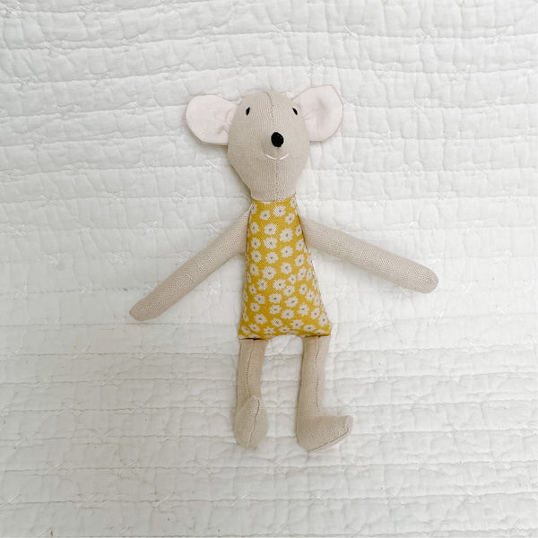 8" Tan Sunshine Mouse in Yellow