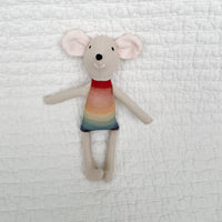8" Sand Rainbow Mouse