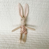 8" Sand Rose Patch Bunny in Pale Pink