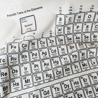 Periodic Table Cream Towel
