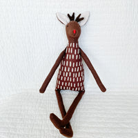 18" Rudolf Milk Chocolate Brown Deer with Antlers