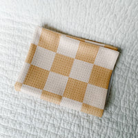 Checkered Yellow Towel